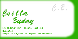 csilla buday business card